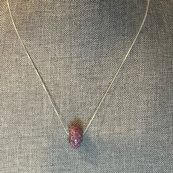 2 left HTF- Authentic Pandora Purple Exotic Murano XL Sterling Silver -790901 - Picture 6 of 6